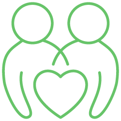 friendship love graphic icon